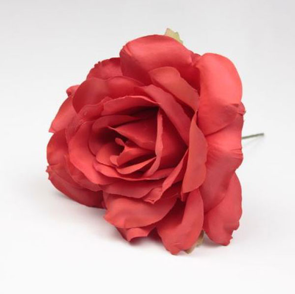 Small Rose Cadiz. 10cm. Red
